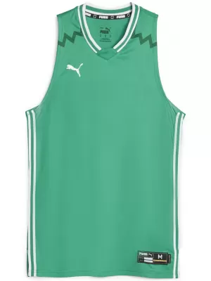 Мъжки фланелка PUMA HOOPS TEAM GAME JERSEY 67662806 ПИПЕР ЗЕЛЕНО