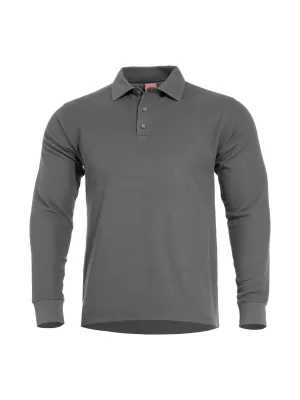 тениска PENTAGON ANIKETOS LONG POLO K09013 ВЪЛК/СИВ