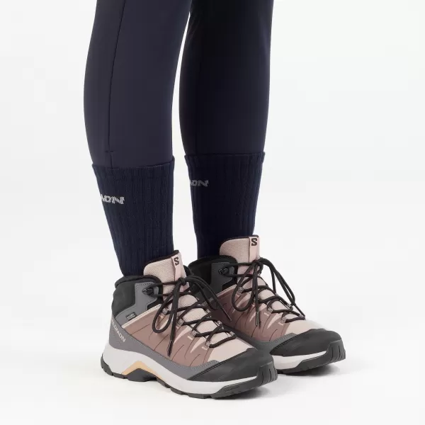  Дамски обувки SALOMON X-ADVENTURE COLDRUSH WATERPROOF W ETHEREA/IRON/МАХАГОНОВА РОЗА 
