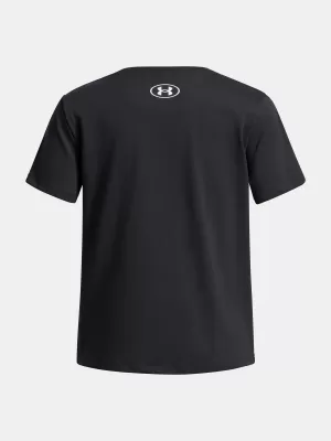 Тениска за момиче UNDER ARMOUR UA BIG LOGO SS 1389756-001 ЧЕРЕН