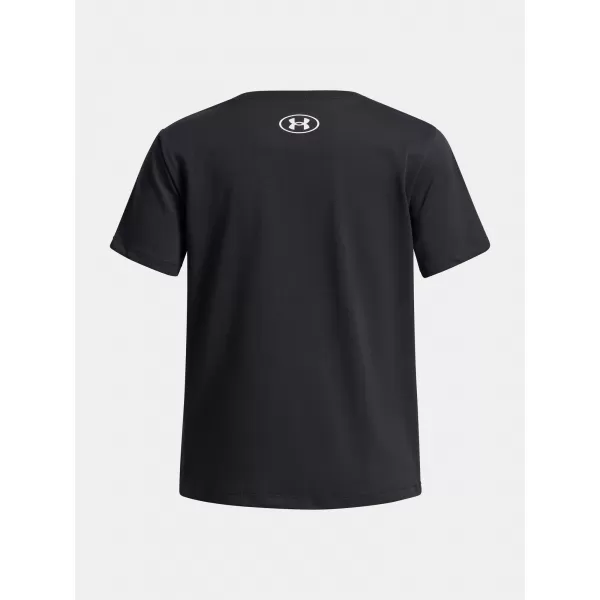  Тениска за момиче UNDER ARMOUR UA BIG LOGO SS 1389756-001 ЧЕРЕН 