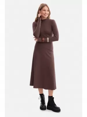Рокля BEWEAR B299 КАФЯВО