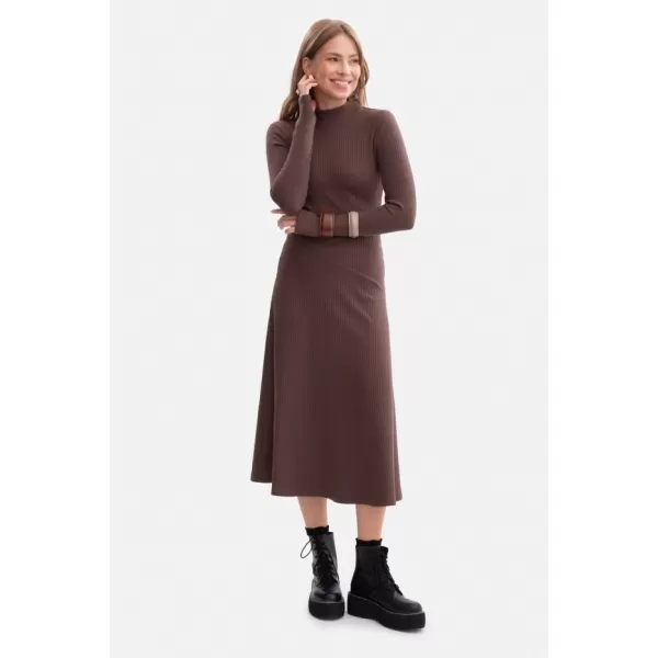  Рокля BEWEAR B299 КАФЯВО 