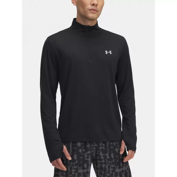  Мъжка тениска UNDER ARMOUR UA LAUNCH 1/4 ZIP 6005542-001 ЧЕРЕН 