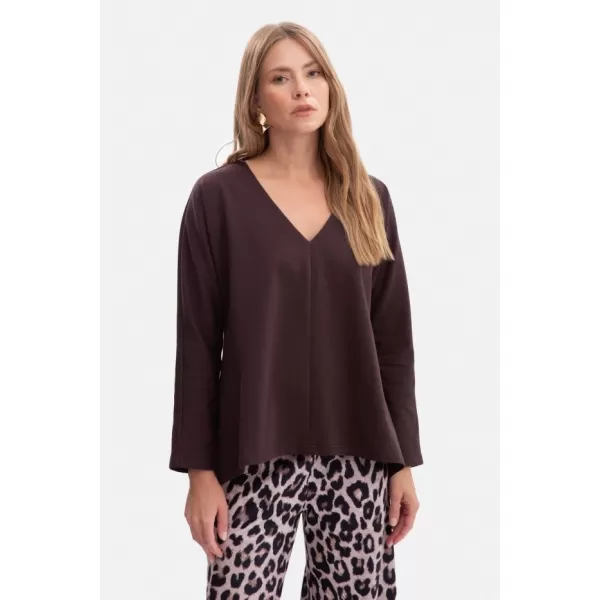  Дамска блуза BEWEAR B304 ЧЕРЕН ШОКОЛАД 