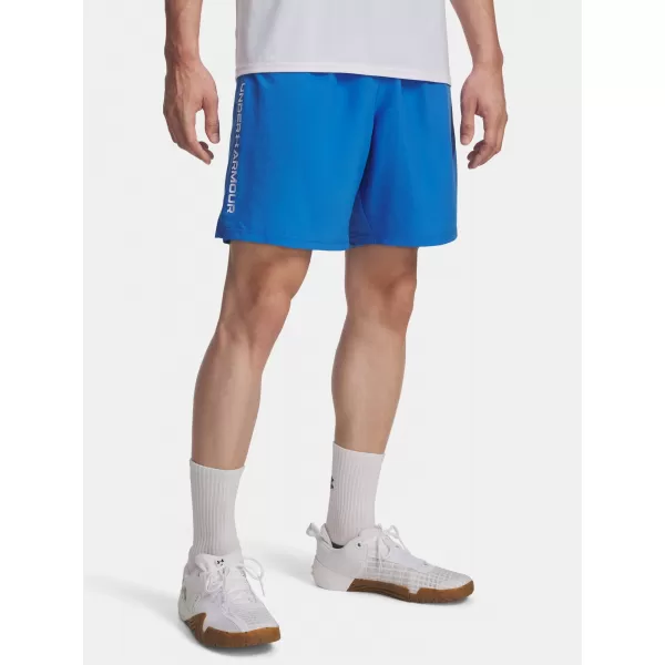  Мъжки шорти UNDER ARMOUR UA TECH WOVEN WORDMARK SHORT 1383356-402 СИНЬО 