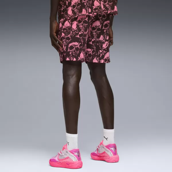  Къси панталони PUMA MELO WORLD TOUR AOP 7" SHORT 63242901 СЛЪНЦЕТО УДАРЕНО/AOP 