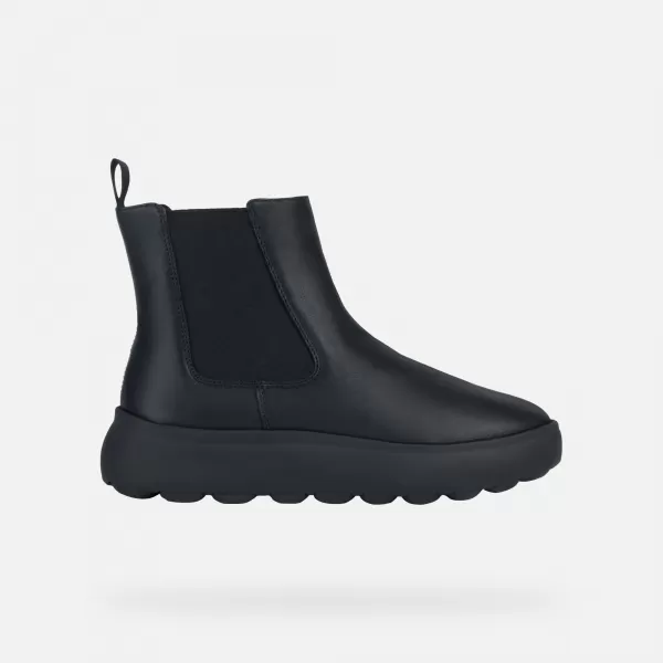  Дамски боти до глезена GEOX SPHERICA EC4.1 ЧЕРЕН 