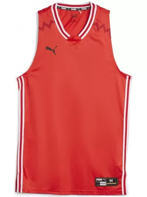 Мъжки фланелка PUMA HOOPS TEAM GAME JERSEY 67662804 PUMA RED