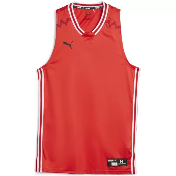  Мъжки фланелка PUMA HOOPS TEAM GAME JERSEY 67662804 PUMA RED 