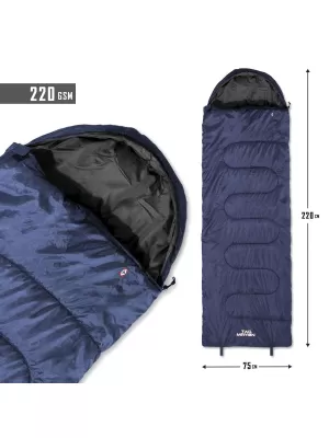 Спален чувал PENTAGON SENTINEL SLEEPING BAG 220GR/M² D19001 СРЕДНОЩНО СИНЬО