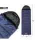 Спален чувал PENTAGON SENTINEL SLEEPING BAG 220GR/M² D19001 СРЕДНОЩНО СИНЬО