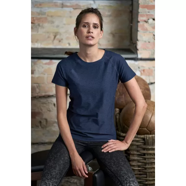  Дамска тениска TEE JAYS | TJ 7021 ЧЕРЕН МЕЛАНЖ 