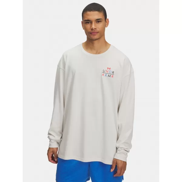  Мъжка тениска UNDER ARMOUR UA HWT MODERN SPORT OS LS 6004885-110 БЯЛО 