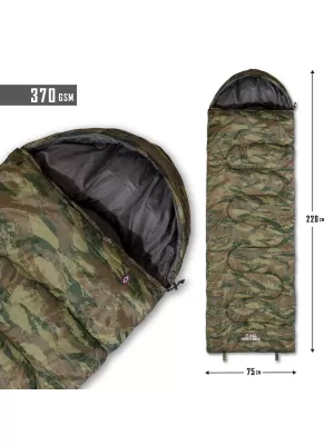 Спален чувал PENTAGON MAJOR SLEEPING BAG 370GR/M² CAMO D19002 СИВ КАМУФЛАЖ