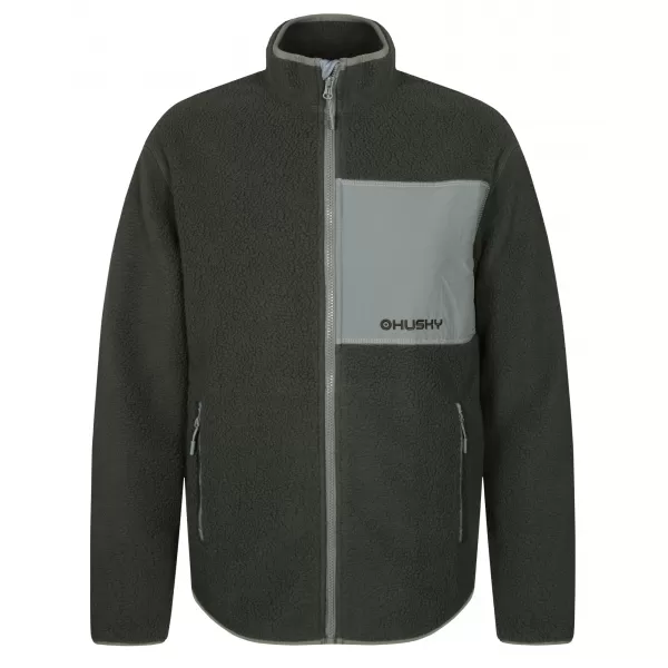  Мъжки суичър HUSKY ADDY ZIP M ИЗБЕЛЯЛО ЗЕЛЕНО 