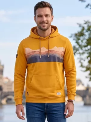 Мъжки суичър ALTISPORT GORO ГОРЧИЦА