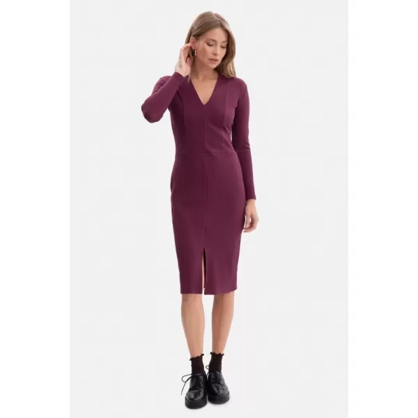  Рокля BEWEAR B307 СЛИВА 