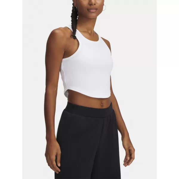  Дамски потник UNDER ARMOUR UA RIVAL RIB TANK 1389798-100 БЯЛО 