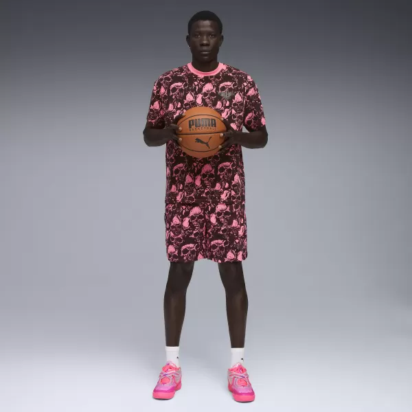  Къси панталони PUMA MELO WORLD TOUR AOP 7" SHORT 63242901 СЛЪНЦЕТО УДАРЕНО/AOP 