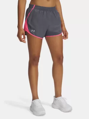 Дамски шорти UNDER ARMOUR UA FLY BY 3'' SHORTS 1382438-027 СИВО