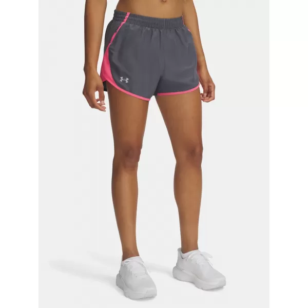  Дамски шорти UNDER ARMOUR UA FLY BY 3'' SHORTS 1382438-027 СИВО 