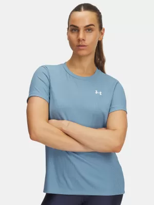 Дамска тениска UNDER ARMOUR TECH RIB SSC 1389852-418 СИНЬО