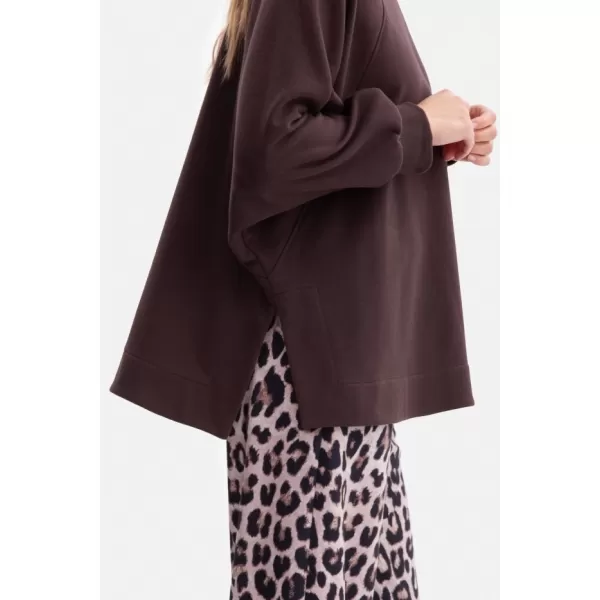  Дамски суичър BEWEAR B306 ЧЕРЕН ШОКОЛАД 