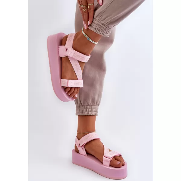  Дамски сандали на платформа BIG STAR NN274A041 PINK Big Star Shoes 