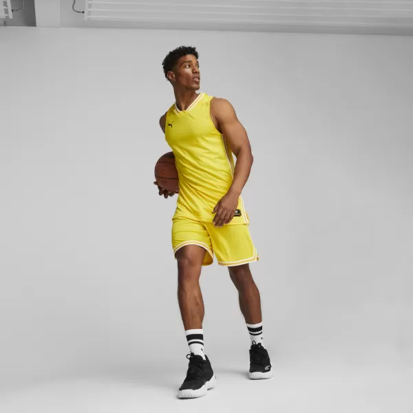  Мъжки фланелка PUMA HOOPS TEAM GAME JERSEY 67662805 КИБЕР ЖЪЛТ 