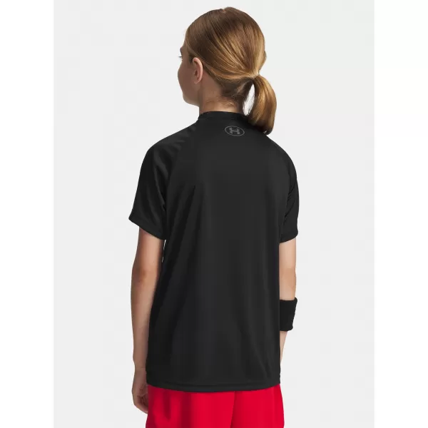  Момчешка тениска UNDER ARMOUR UA TECH SPLIT WORDMARK SS 1383010-003 ЧЕРЕН 