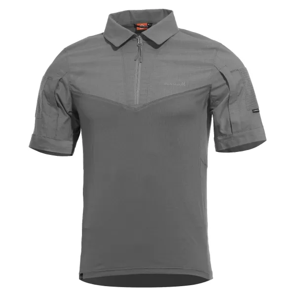  Мъжка тениска с яка PENTAGON RANGER SHORT ARM SHIRT K02013 ВЪЛК/СИВ 
