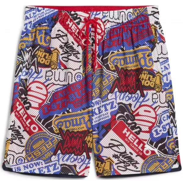  Къси панталони PUMA HOOPERHOTLINE AOP 7" SHORTS 63283701 ЗА ВСИЧКИ ВРЕМЕНА ЧЕРВЕНО/AOP 