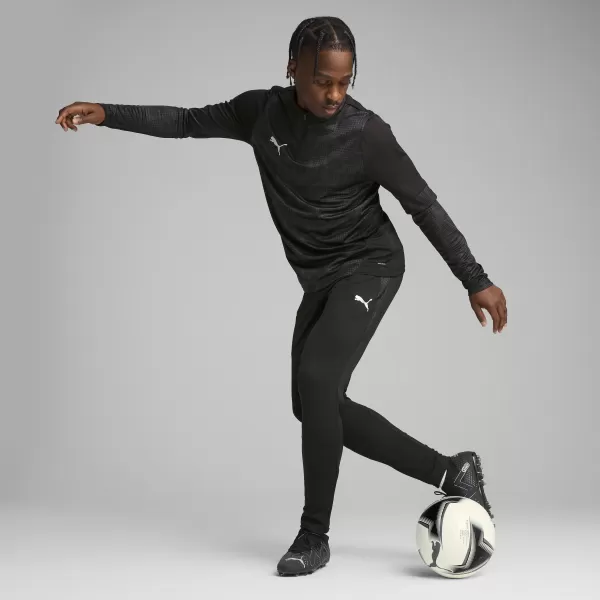  Мъжки суичър PUMA TEAMCUP TRAINING 1/4 ZIP TOP 659164_03 PUMA BLACK/PUMA SILVER 