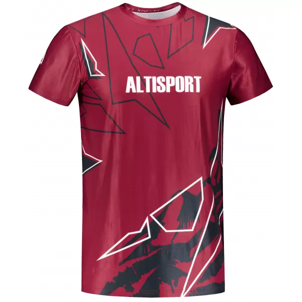  Премиум мъжка риза за свободното време ALTISPORT VOJ/ALM123TR06 ТЪМНО ЧЕРВЕНО 
