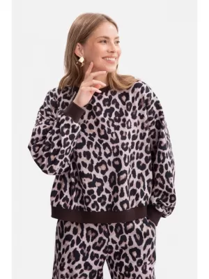 Дамски суичър BEWEAR B303 КАФЯВО