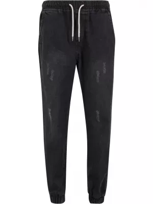 Мъжки дънки URBAN CLASSICS TB7296 ЧЕРНО ИЗМИТИ