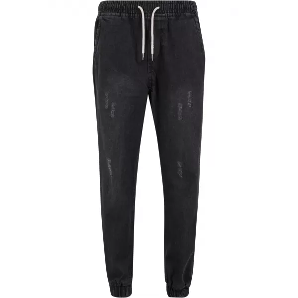  Мъжки дънки URBAN CLASSICS TB7296 ЧЕРНО ИЗМИТИ 