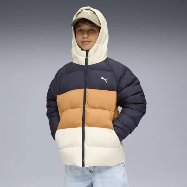  Детско яке PUMA SYNTHETIC HOODED PUFFER JACKET 68840416 НОВ ФЛОТ 