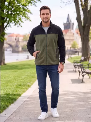 Мъжки поларен суичър ALTISPORT GAMEL КАКИ