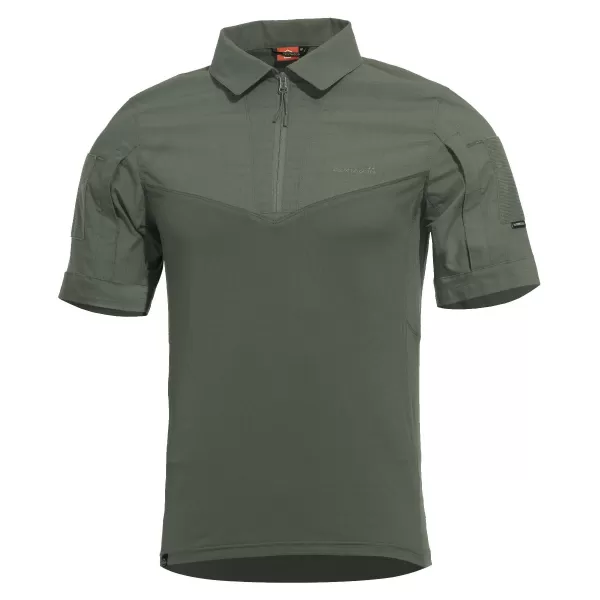  Мъжка тениска с яка PENTAGON RANGER SHORT ARM SHIRT K02013 КАМУФЛАЖНО ЗЕЛЕНО 