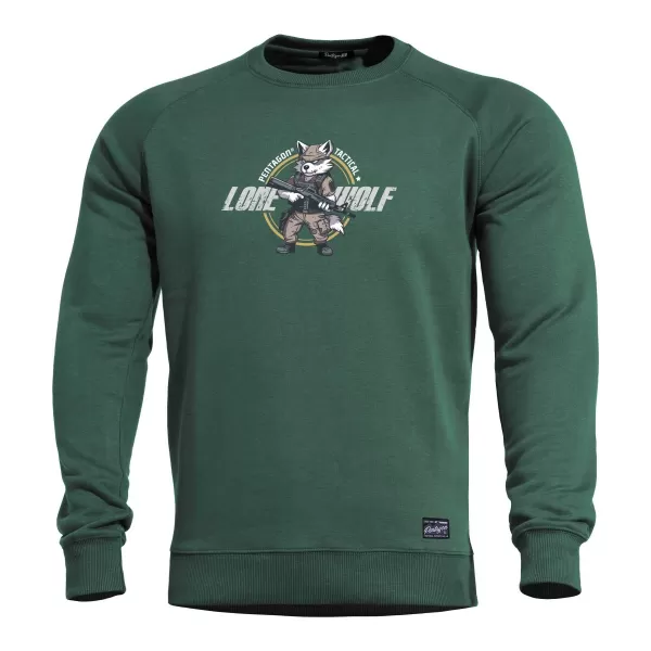  Суичър PENTAGON HAWK SWEATER LONE WOLF K09019 СПРИНГБОК ЗЕЛЕНО 