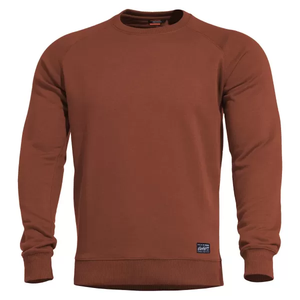  Суичър PENTAGON HAWK SWEATER BLANK K09019 КЕСТЕНЯВО ЧЕРВЕНО 