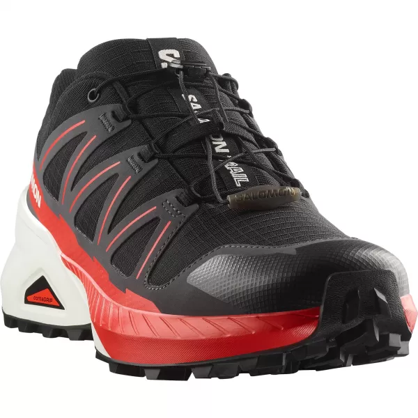  Мъжки обувки SALOMON SPEEDCROSS PEAK ЧЕРНО/АСФАЛТ/ОГНЕНО ЧЕРВЕНО 