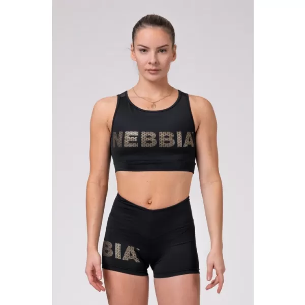  Мини горнище Gold Mesh 830 BLACK Nebbia 