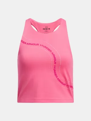 Потник за момиче UNDER ARMOUR G MOTION BRANDED CROP TANK 1390079-672 РОЗОВО