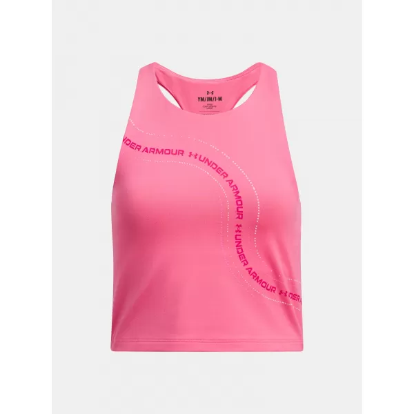  Потник за момиче UNDER ARMOUR G MOTION BRANDED CROP TANK 1390079-672 РОЗОВО 