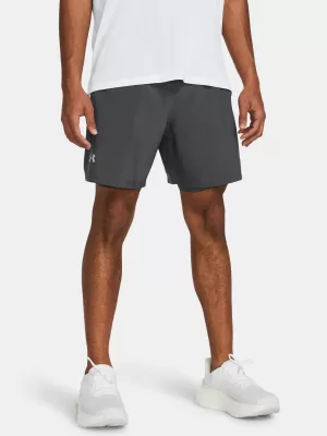Мъжки шорти UNDER ARMOUR UA LAUNCH 7'' 2-IN-1 SHORTS 1382641-025 СИВО