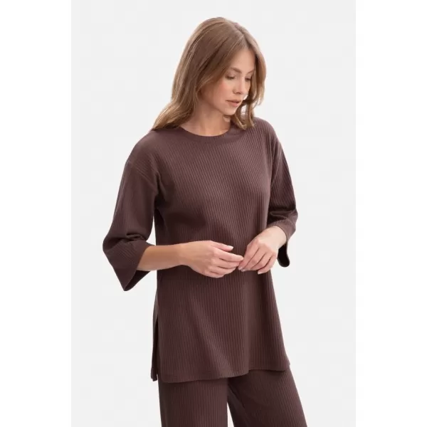  Дамска блуза BEWEAR B301 КАФЯВО 