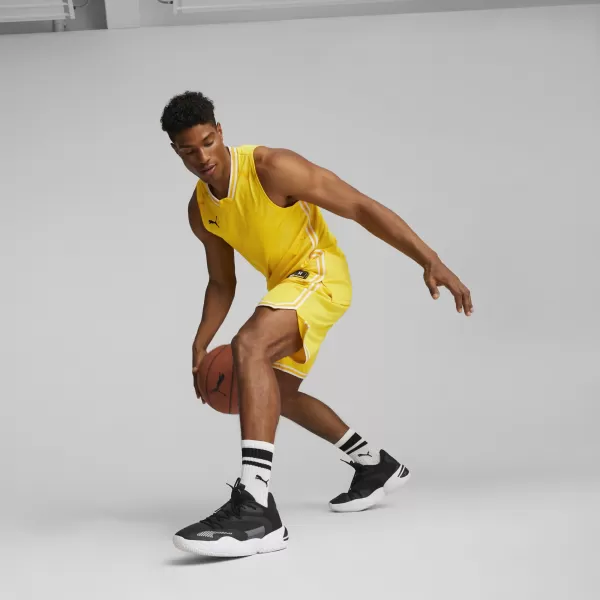  Къси панталони PUMA HOOPS TEAM GAME SHORT 67662905 КИБЕР ЖЪЛТ 